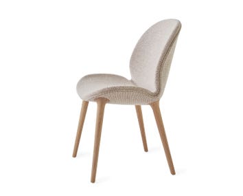 Vipp 462 Lodge Stol i stoffet Chestnut/Beige med lyse egetræben