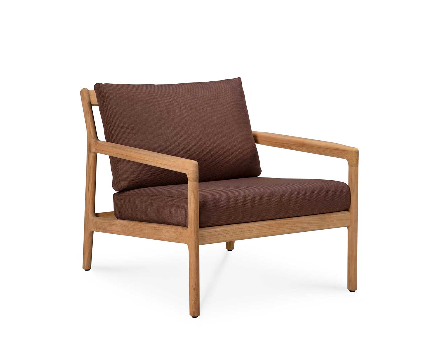 Ethnicraft-Jack-Outdoor-Lounge-Chair-Teak-Burgundy-Fabric