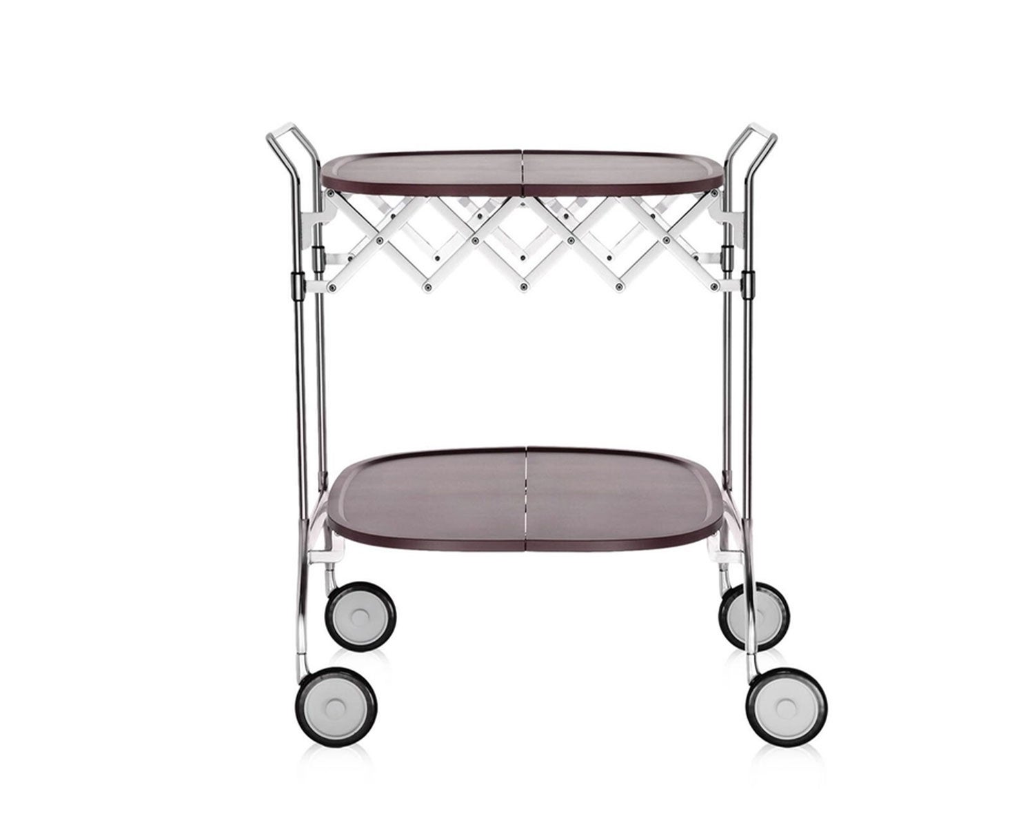 Kartell-Gastone-Serving-Trolley-Plum-Chrome