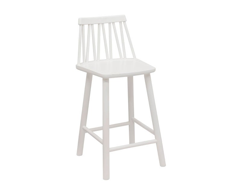 Zigzag-juniorstol-vit-hansk