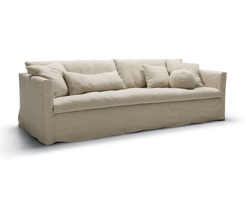 Sits Lill 4-personers med kappe i stof Linen L007 2 Flax