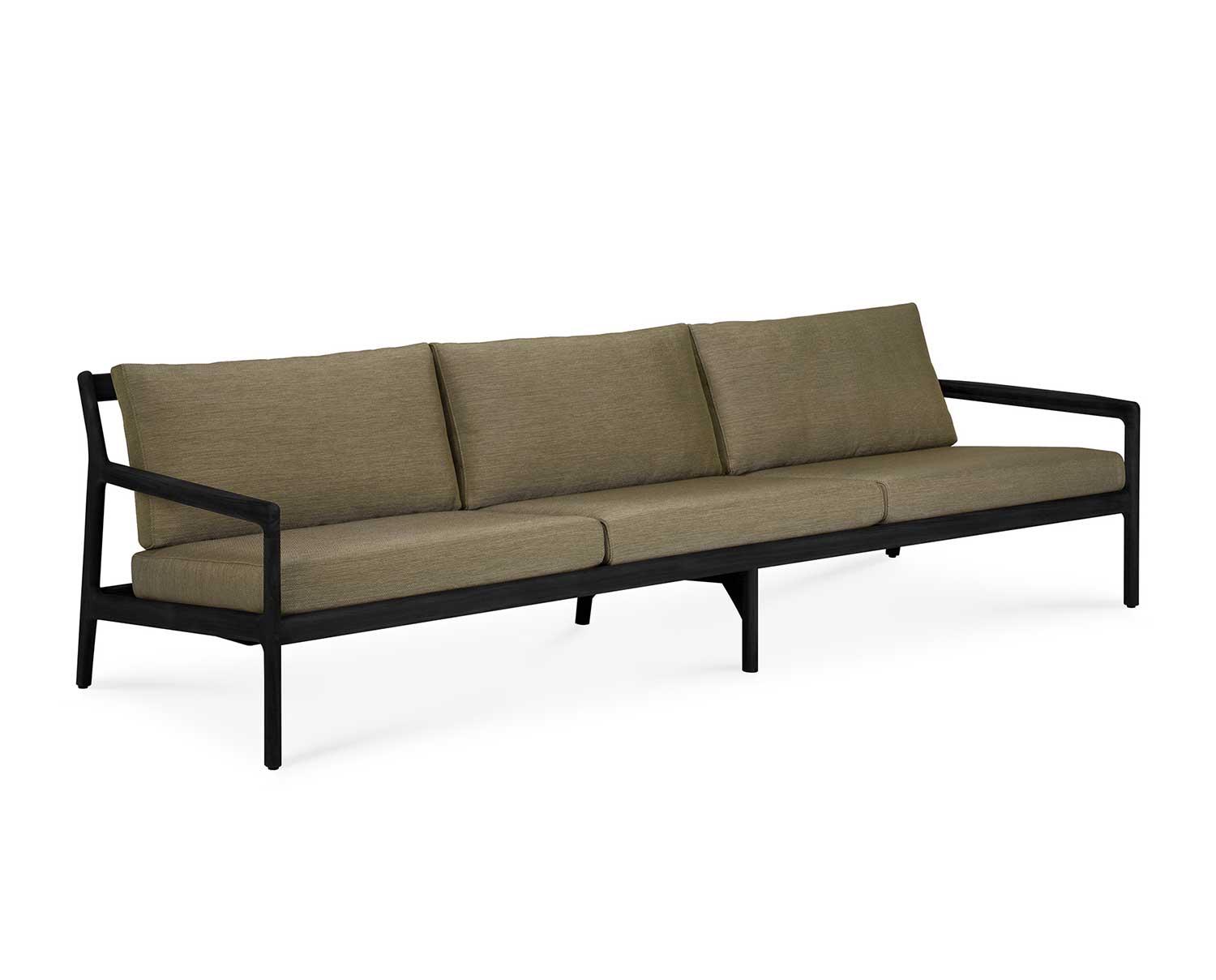 Ethnicraft-Jack-Outdoor-Sofa-3S-Black-Teak-Green