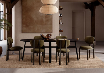 Dan-Form-Woke-Chair-Dark-Olive-Cross-Table-Black-Stained-Ash-Lifestyle