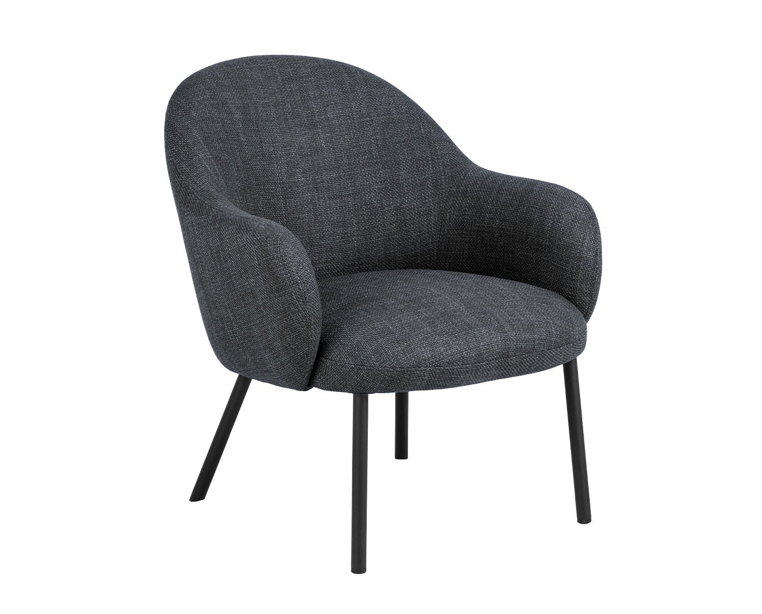 Spencer Loungestol i stoffet Basel Mørkegrå