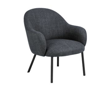 Spencer Loungestol i stoffet Basel Mørkegrå