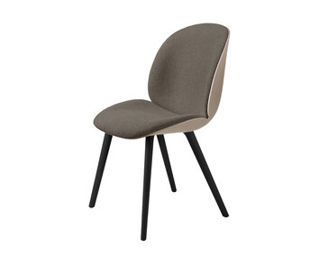 Beetle-plastic-legs_Front-Upholstered_Black_NewBeige_Light-Bouclé_F3Q