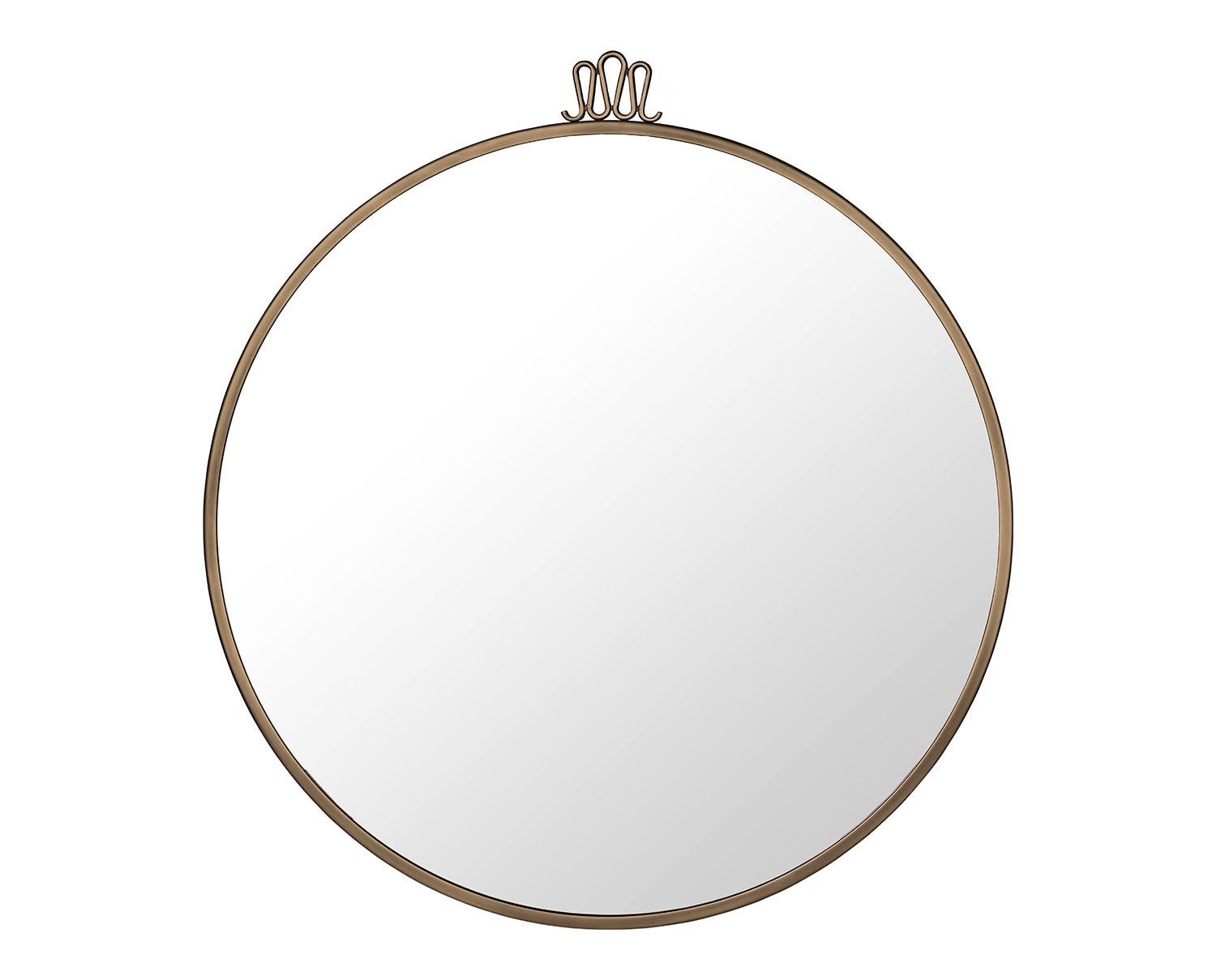 Randaccio_WallMirror_Round_70_AntiqueBrass_Front