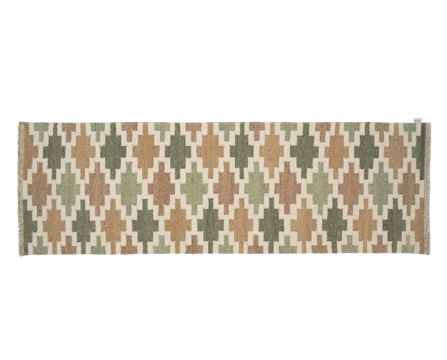 Classic-Collection-Korsnas-Runner-Green-Beige
