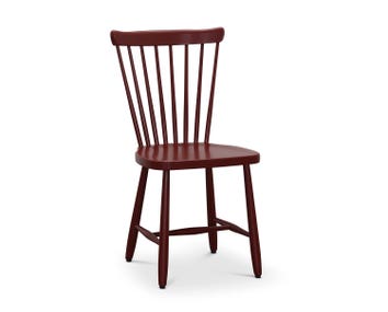 Haga Pindestol i birk i farven Burgundy