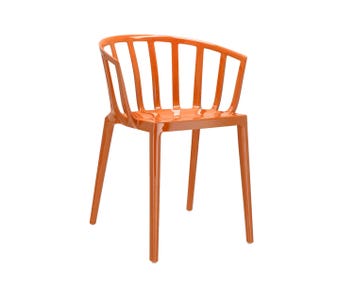 Kartell-Venice-Chair-Glossy-Rust-Orange