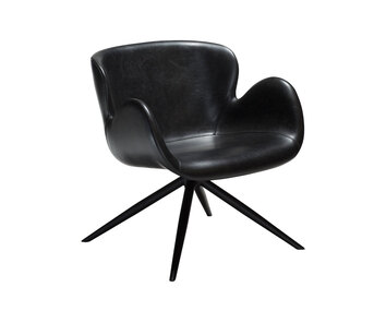 Dan-Form-Gaia-Loungestol-Svart-PU