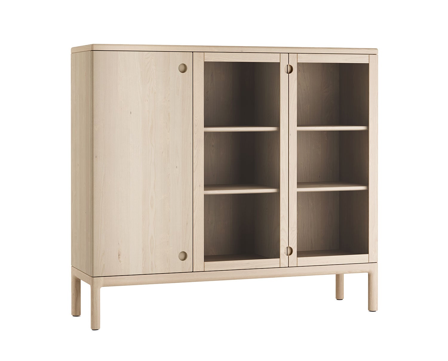 Stolab-Prio-Sideboard-High-Glass-Bright-Matt-Lacquer-Birch