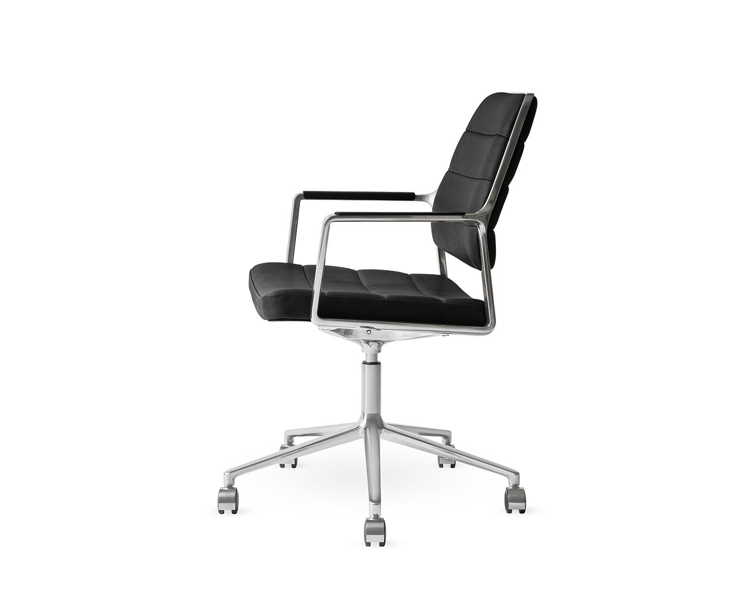 Vipp-455-Plus-Swivel-Chair-Black-Leather-Castors-1