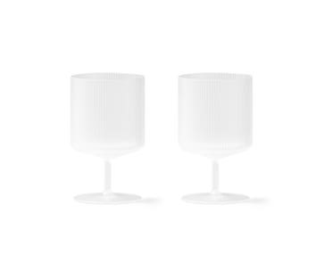 Ferm-Living-Ripple-Wine-Glasses-Frosted