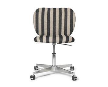 Ferm-Living-Rico-Chair-Castors-Louisiana-Sand-Black