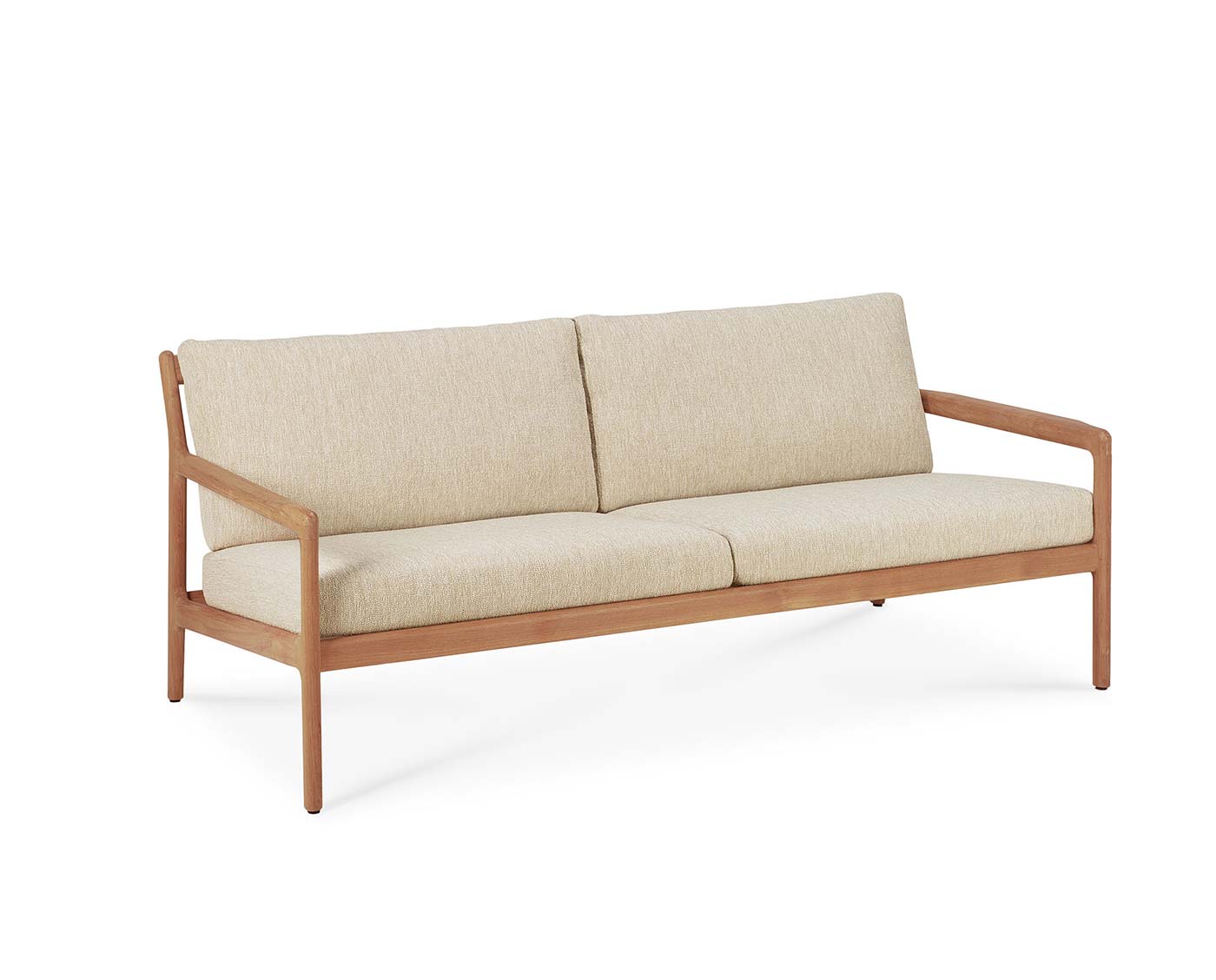 Jack udendørssofa til din terrasse! Lavet af teaktræ med hynder i "Neutral" stof fra Ethnicraft.