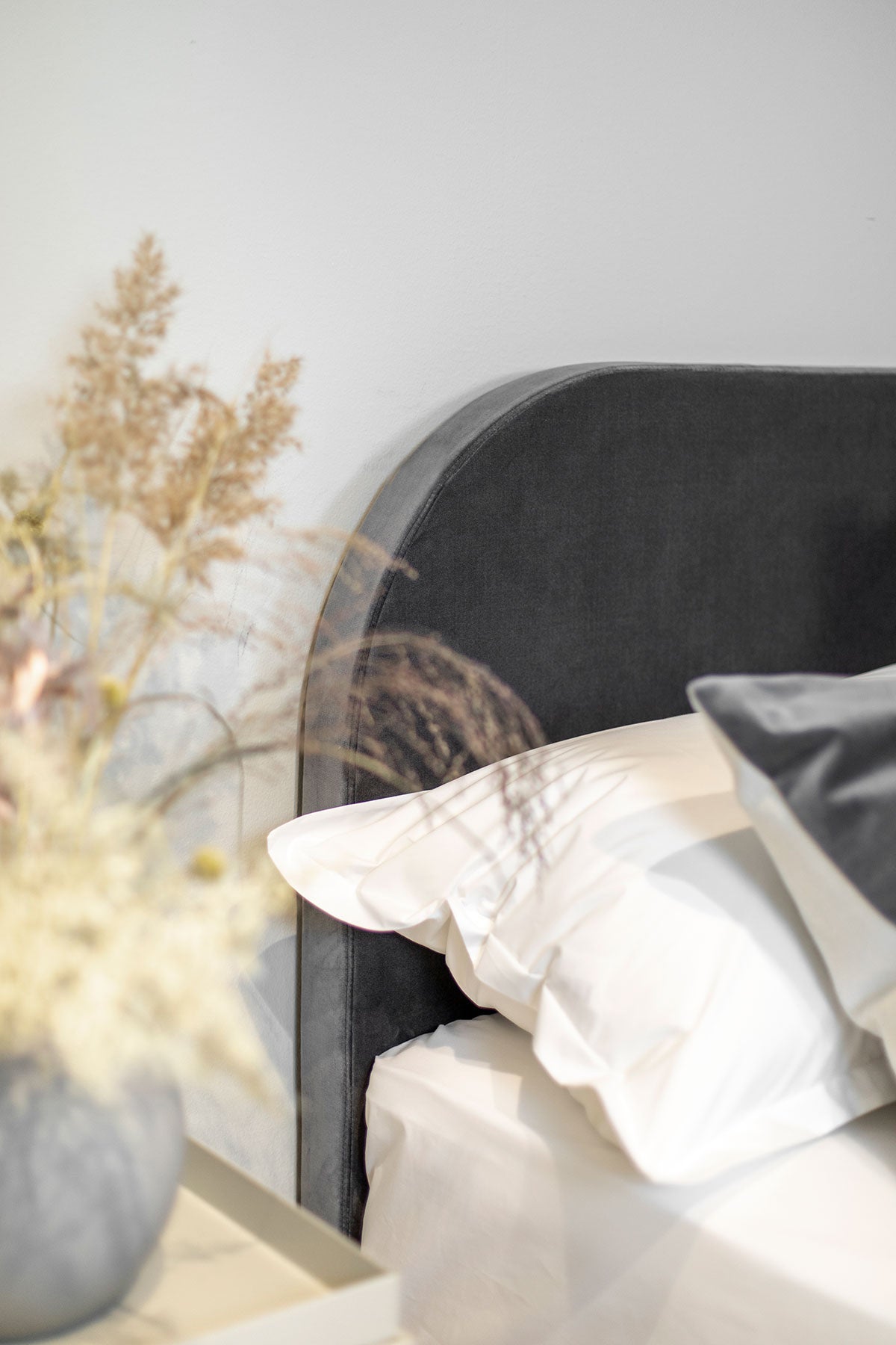 Mille-Notti-Bianca-Headboard-Velvet-Dark-Grey-Lifestyle-1