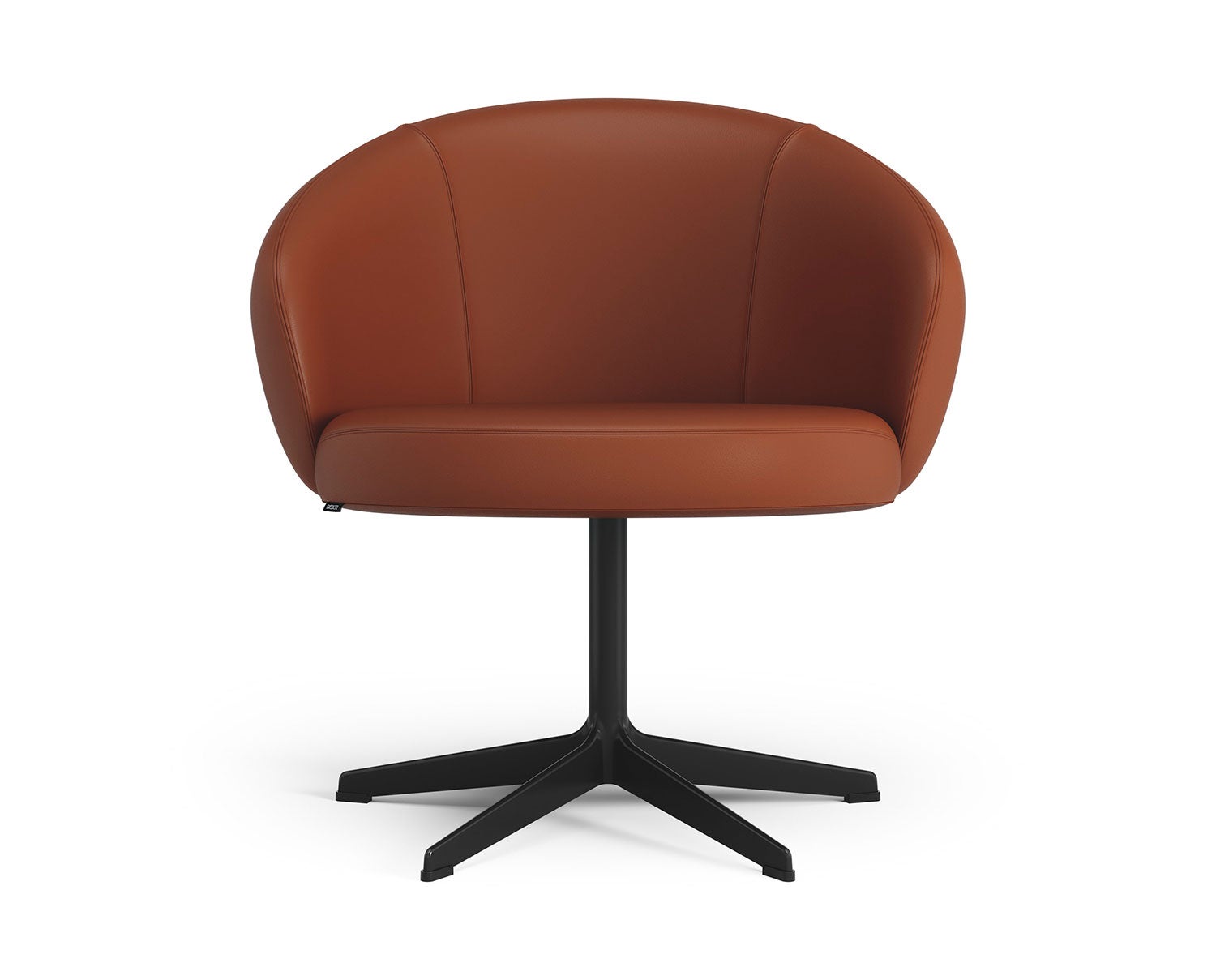 Rondino-Fåtölj-Svart-Läder-Elmosoft-33001