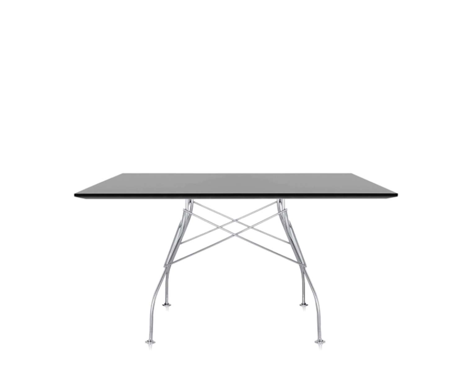 Glossy-bord-130x130-svart-krom-Kartell