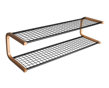 Anna-Skohylla-100CM-Svart-Bok