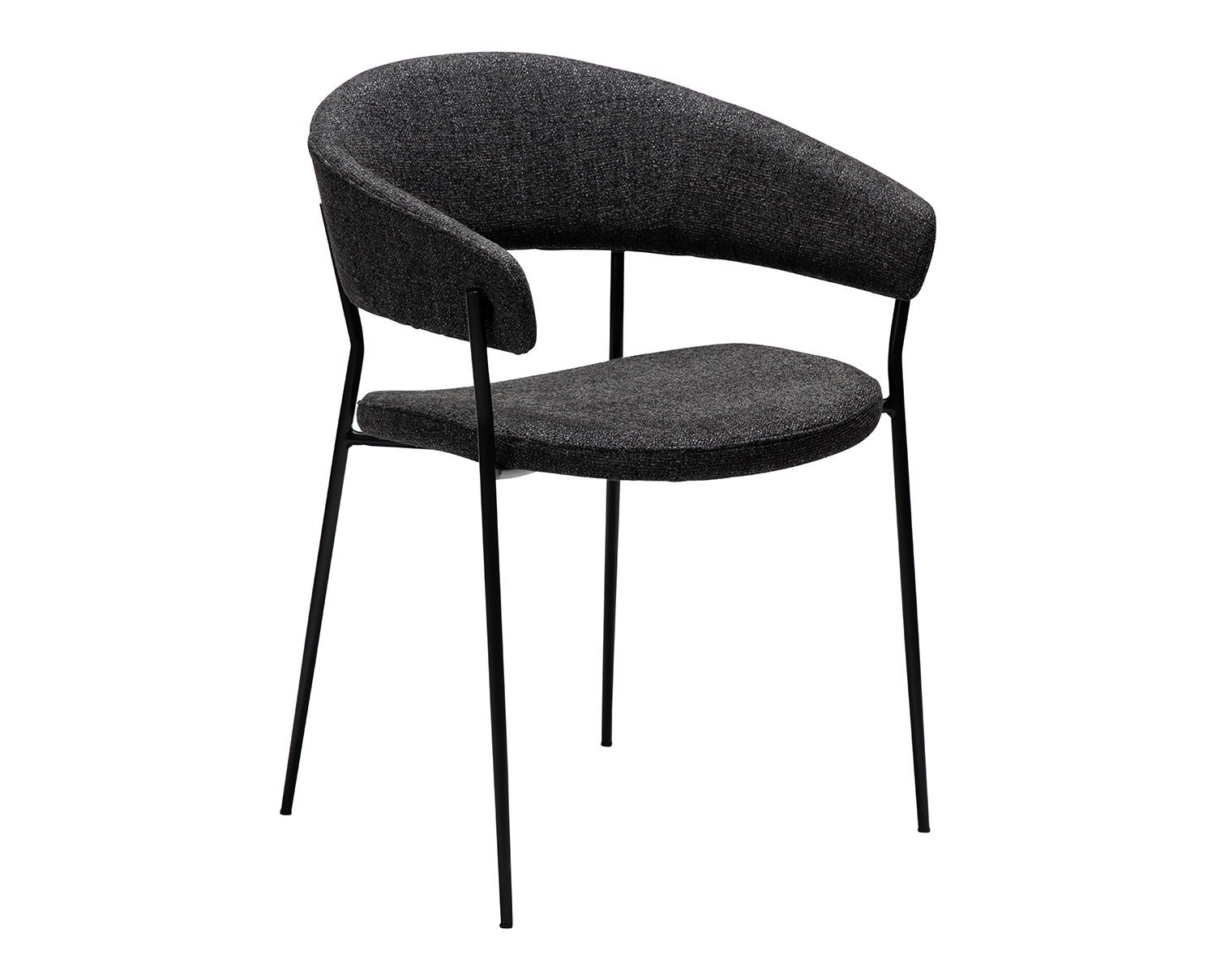 Dan-Form-Reboot-Chair-Raven-Black-Boucle-Black-Legs