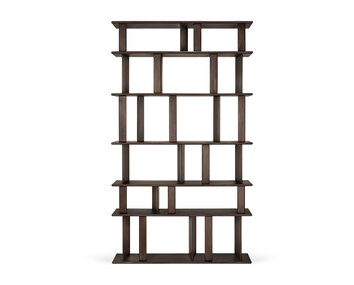 Block Reol i mahogni i farven Espresso Brown