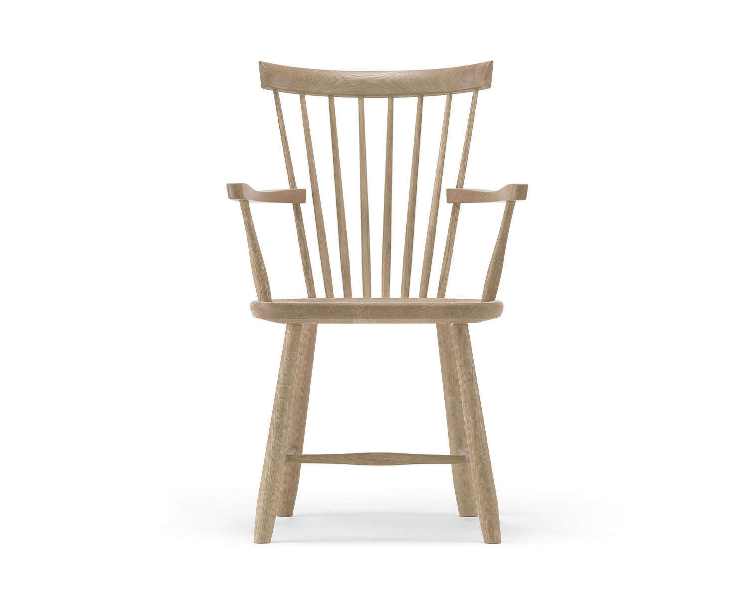 Lilla Åland Armstol i naturlakeret eg