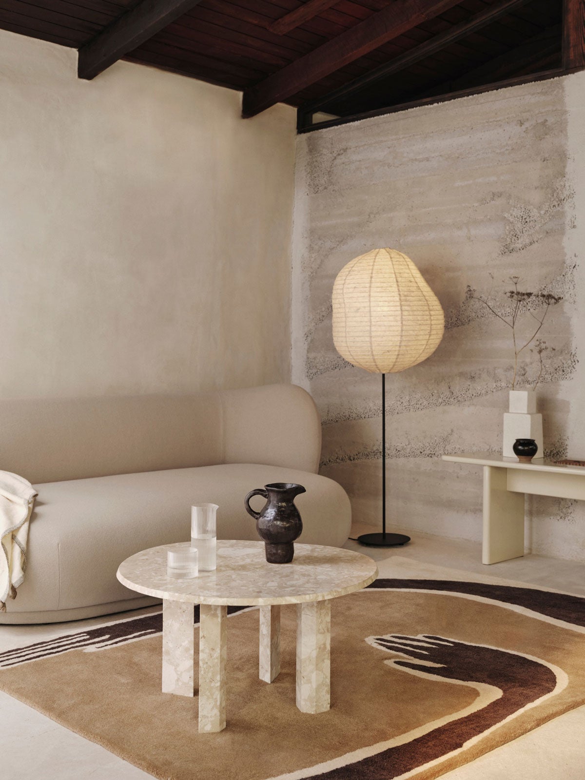 Ferm-Living-Taula-Coffee-Table-Sand-Lifestyle