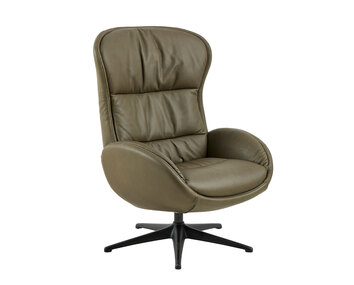 Haze Lænestol med ben i sort aluminium