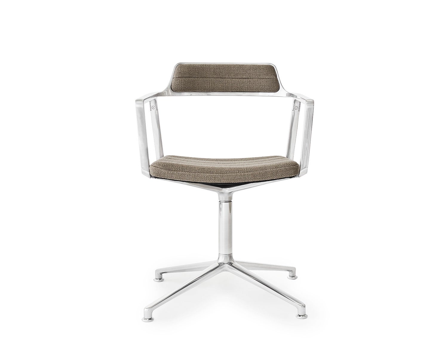 Vipp-452-Swivel-Chair-Aluminium-Dark-Sand-Gliders