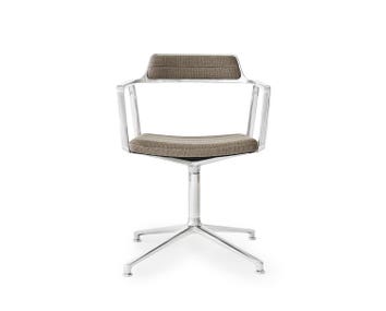 Vipp-452-Swivel-Chair-Aluminium-Dark-Sand-Gliders