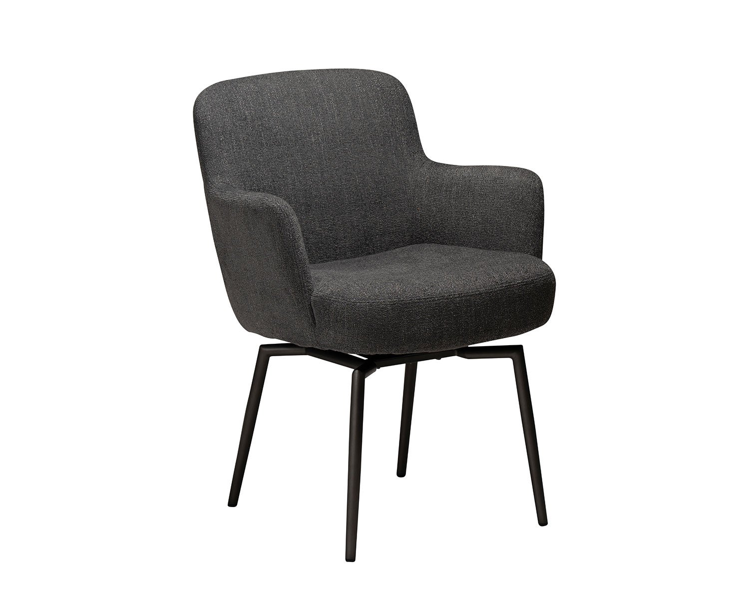 Dan-Form-Ethos-Arm-Chair-Slate-Grey-Boucle-Antique-Pewter