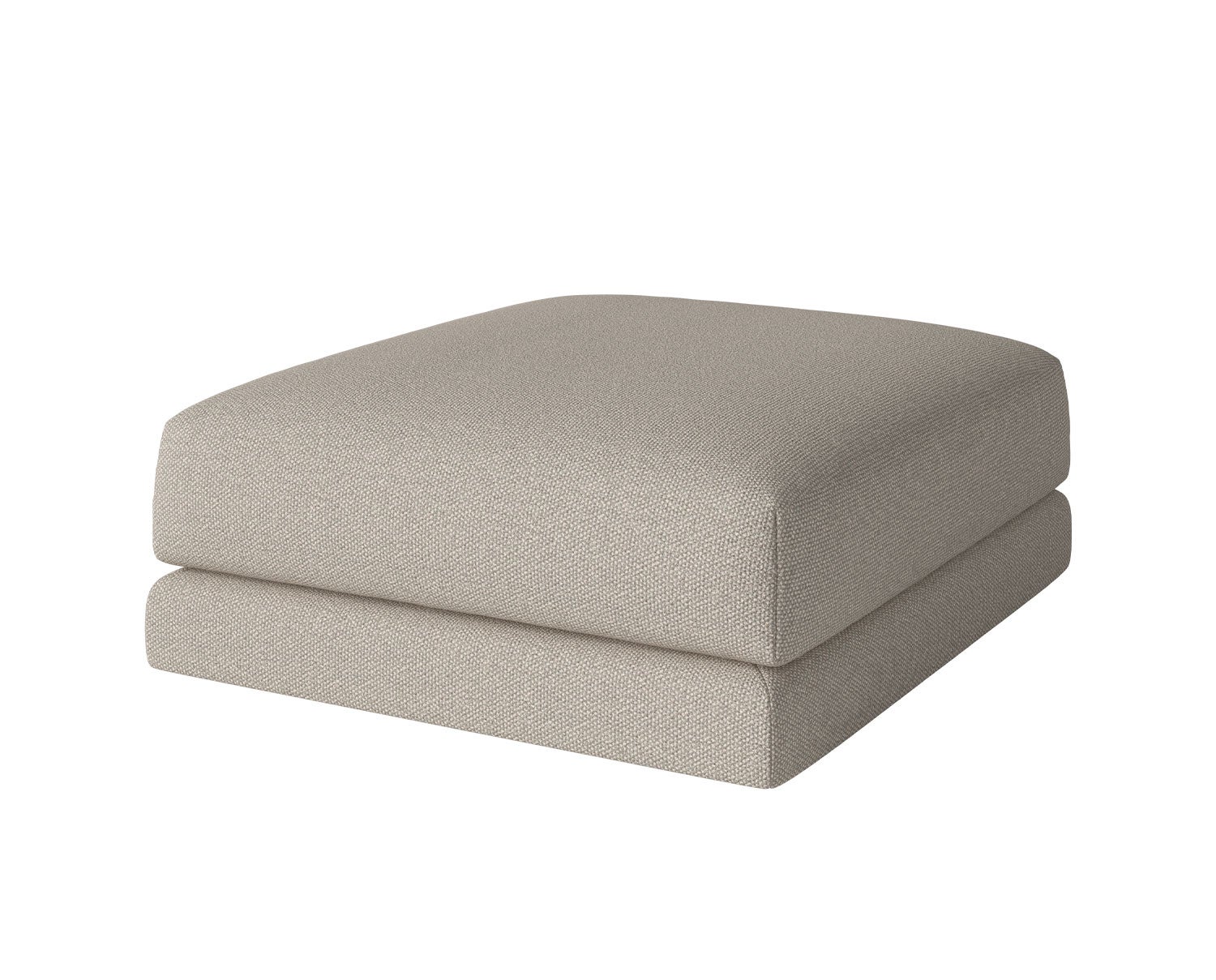 Bolia-Avelou-Pouf-90x101-Monza-Light-Sand-1