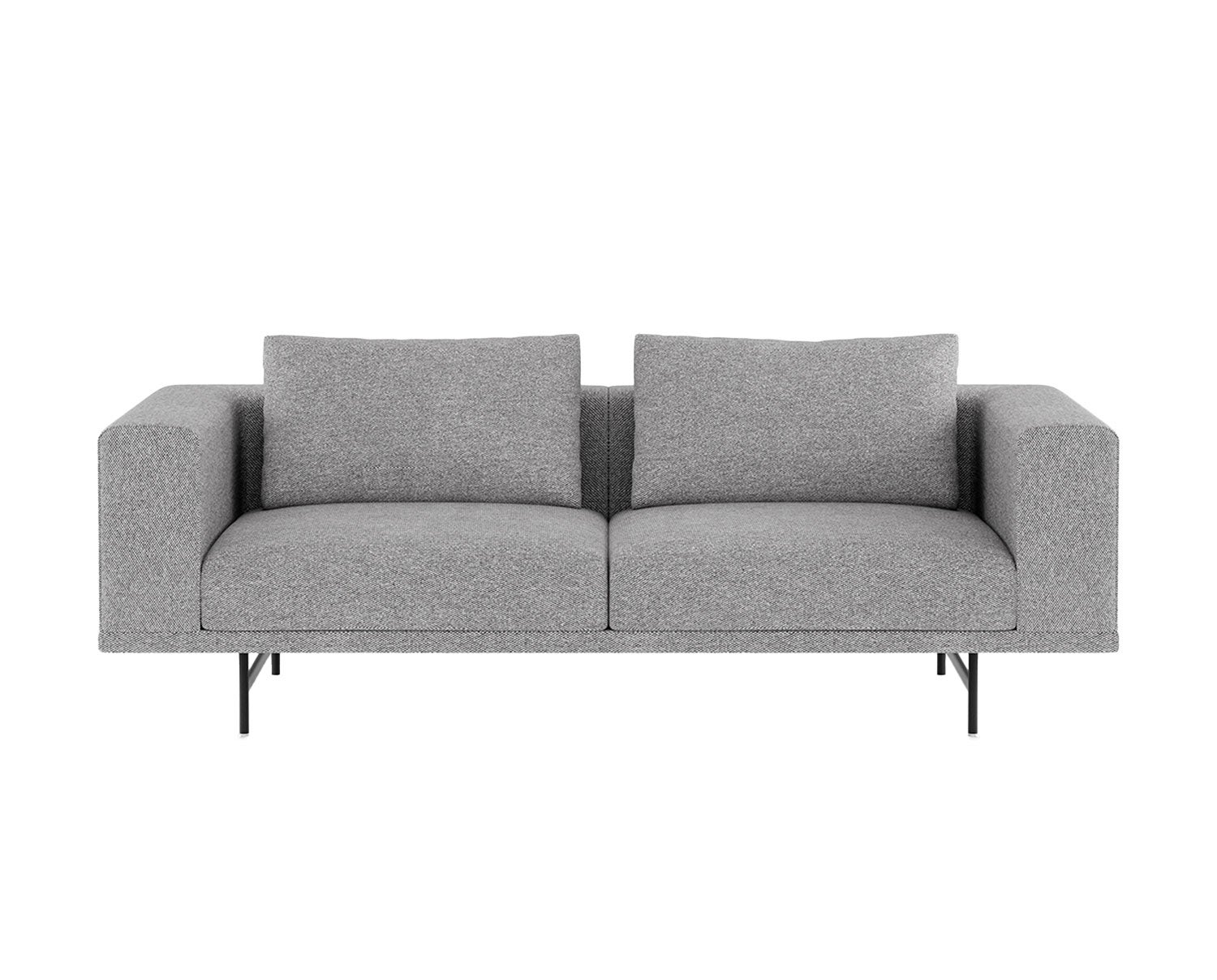 Vipp-Loft-Sofa-2S-Brook-Grey-Melange-Black-Legs