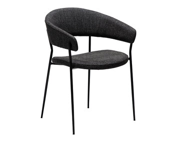 Dan-Form-Reboot-Chair-Raven-Black-Boucle-Black-Legs