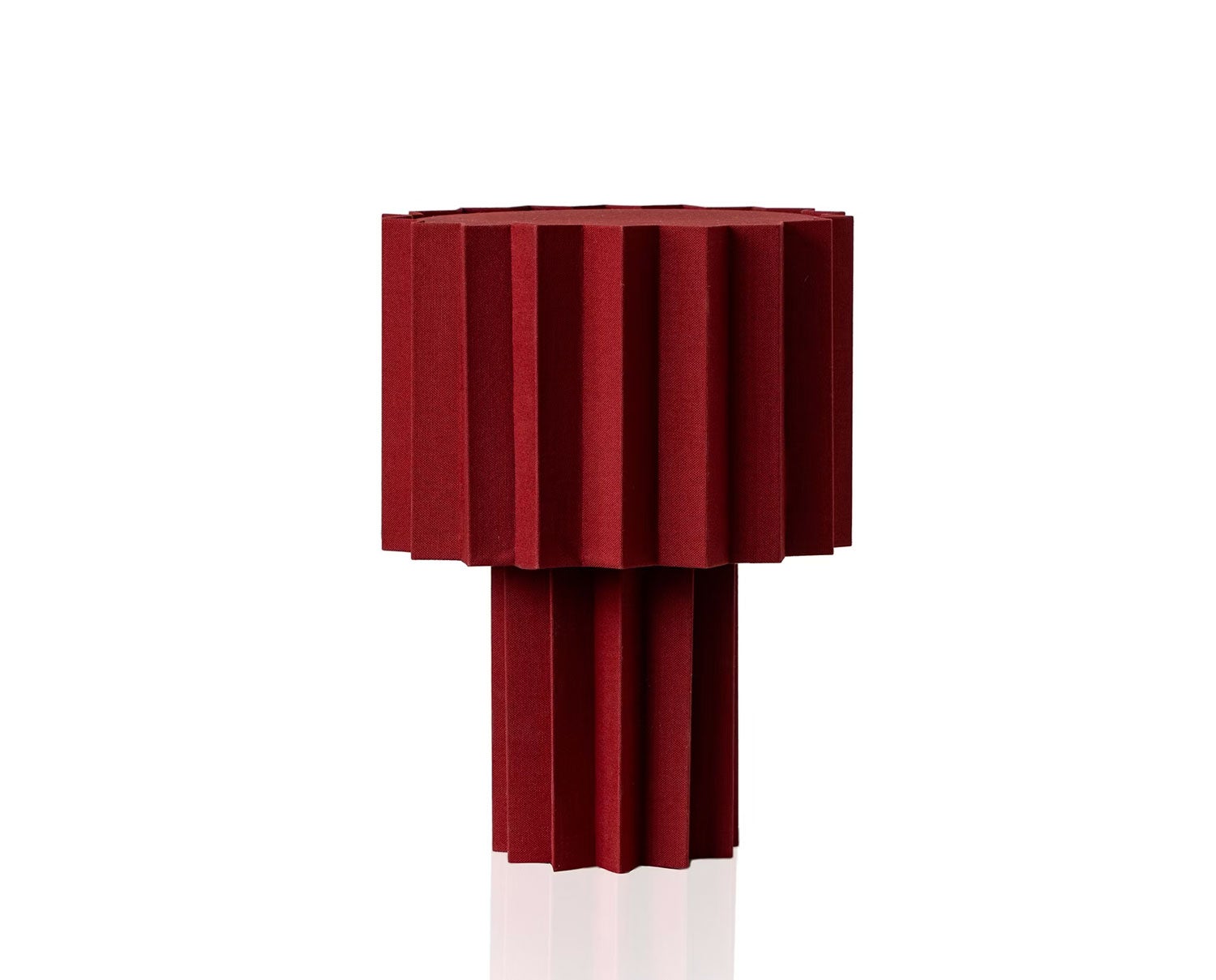 Plisse_Table-Lamp-Burgundy-Orsjo-Belysning
