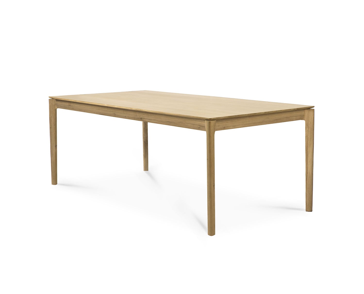 Bok Spisebord 180-280x100 i lakeret eg