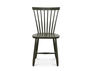 Lyckås Pindestol i birk med Wigellsgrøn lak