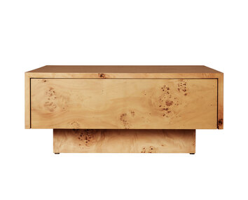 Burl Sofabord med opbevaring i natur