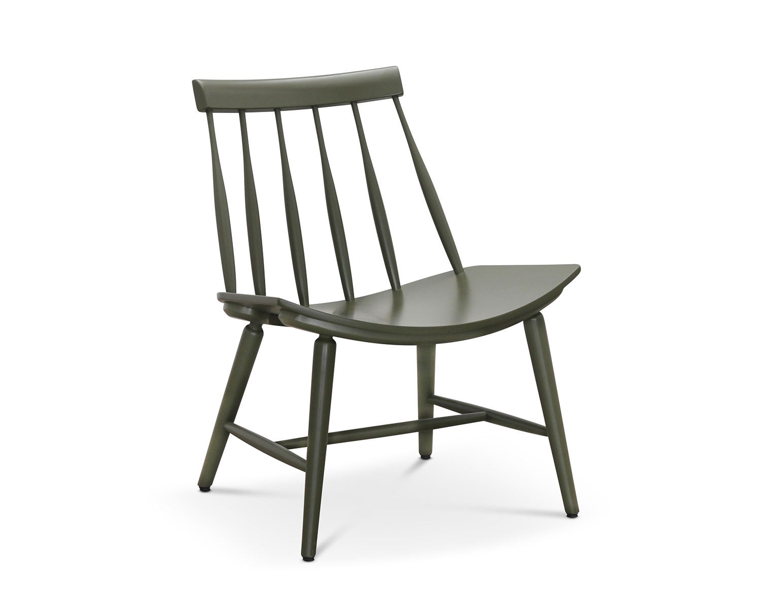 Sixten Loungestol i birk med Wigellsgrøn lak